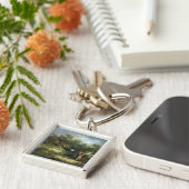 Scheiding van fazanten (olie op doek) 3 sleutelhanger (Zijkant)