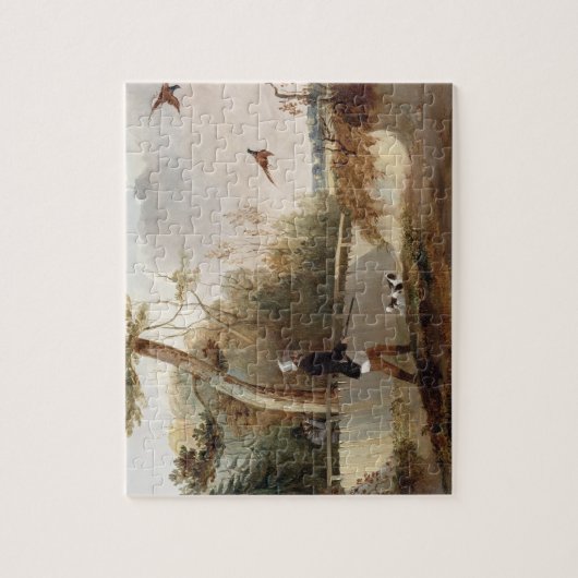 Scheiding van fazanten (olie op doek) legpuzzel (Verticaal)