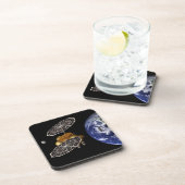 Scheiding van het instapvoertuig op een Mars-missi Bier Onderzetter (Rechterzijde)