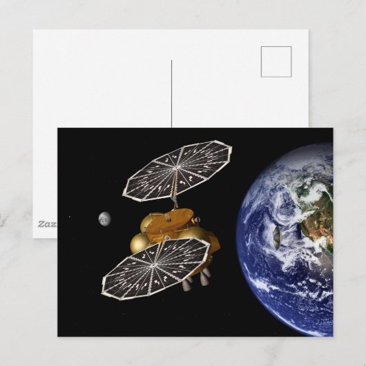 Scheiding van het instapvoertuig op een Mars-missi Briefkaart (Voorkant / Achterkant)