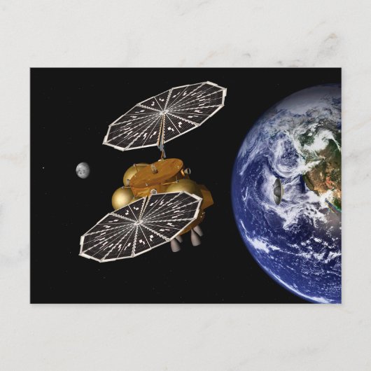 Scheiding van het instapvoertuig op een Mars-missi Briefkaart (Voorkant)