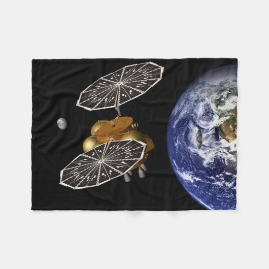 Scheiding van het instapvoertuig op een Mars-missi Fleece Deken (Voorkant (Horizontaal))