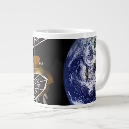 Scheiding van het instapvoertuig op een Mars-missi Grote Koffiekop (Voorkant rechts)