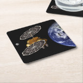 Scheiding van het instapvoertuig op een Mars-missi Kartonnen Onderzetters (Schuin)