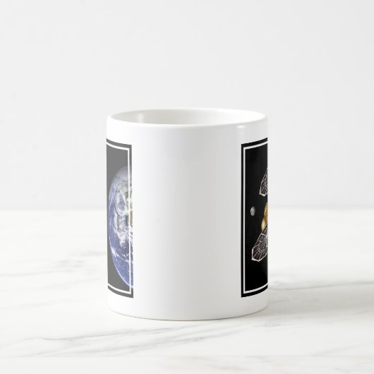 Scheiding van het instapvoertuig op een Mars-missi Koffiemok (Center)