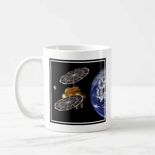 Scheiding van het instapvoertuig op een Mars-missi Koffiemok (Links)