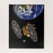 Scheiding van het instapvoertuig op een Mars-missi Legpuzzel (Verticaal)