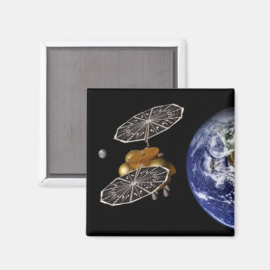 Scheiding van het instapvoertuig op een Mars-missi Magneet (Voorkant / Achterkant)