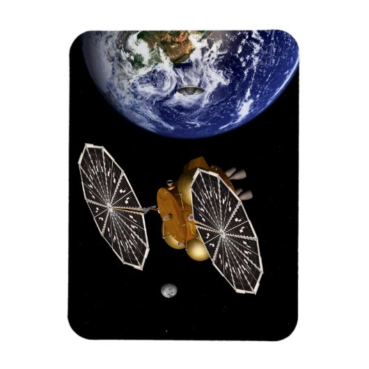 Scheiding van het instapvoertuig op een Mars-missi Magneet (Verticaal)