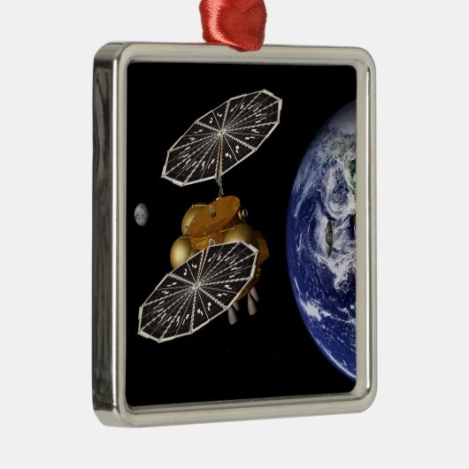 Scheiding van het instapvoertuig op een Mars-missi Metalen Ornament (Rechts)