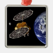 Scheiding van het instapvoertuig op een Mars-missi Metalen Ornament (Voorkant)