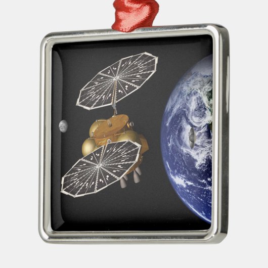 Scheiding van het instapvoertuig op een Mars-missi Metalen Ornament (Links)