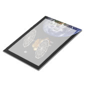 Scheiding van het instapvoertuig op een Mars-missi Notitieblok (Schuin)