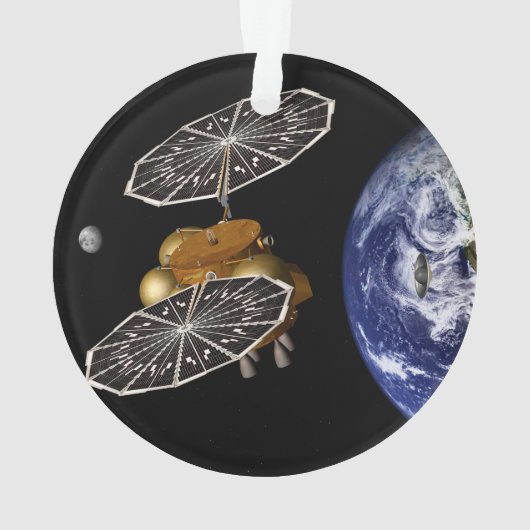 Scheiding van het instapvoertuig op een Mars-missi Ornament (achterkant)