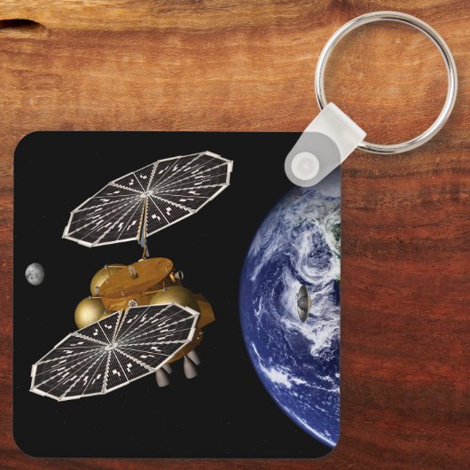 Scheiding van het instapvoertuig op een Mars-missi Sleutelhanger (Achterkant)