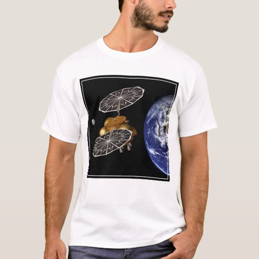 Scheiding van het instapvoertuig op een Mars-missi T-shirt (Voorkant)