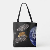 Scheiding van het instapvoertuig op een Mars-missi Tote Bag (Achterkant)