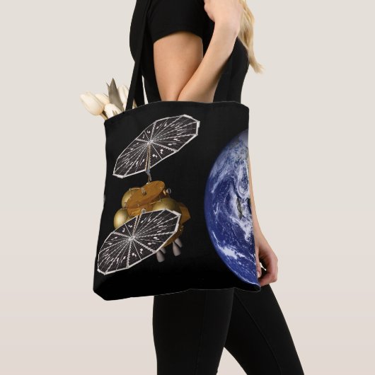 Scheiding van het instapvoertuig op een Mars-missi Tote Bag (Dichtbij)