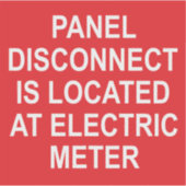 SCHEIDING VAN HET PANEEL OP DE STICKER VAN DE ELEK (Voorkant)