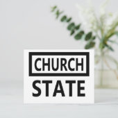 Scheiding van kerk en staat - 1e wijziging briefkaart (Staand voorkant)
