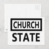 Scheiding van kerk en staat - 1e wijziging briefkaart (Voorkant / Achterkant)