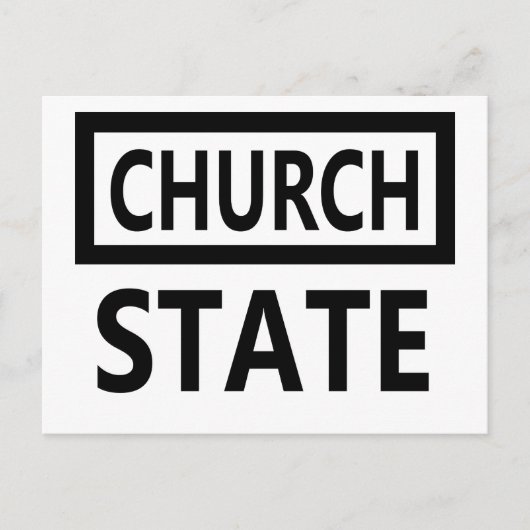 Scheiding van kerk en staat - 1e wijziging briefkaart (Voorkant)
