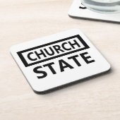 Scheiding van kerk en staat - 1e wijziging drankjes onderzetter (Linkerzijde)