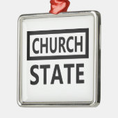 Scheiding van kerk en staat - 1e wijziging metalen ornament (Links)