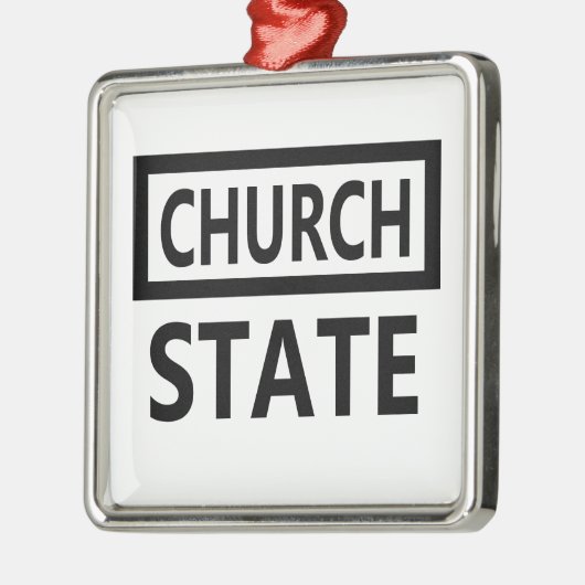Scheiding van kerk en staat - 1e wijziging metalen ornament (Links)