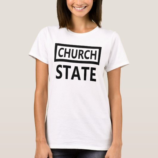 Scheiding van kerk en staat - 1e wijziging t-shirt (Voorkant)