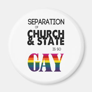 Scheiding van kerk en staat is zo GAY Magneet
