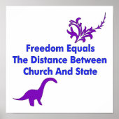 Scheiding van kerk en staat poster (Voorkant)