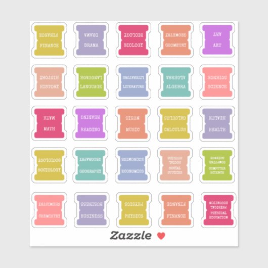 Scheidingen voor school leraar index tabs  sticker (Vel)