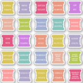 Scheidingen voor school leraar index tabs  sticker (Voorkant)
