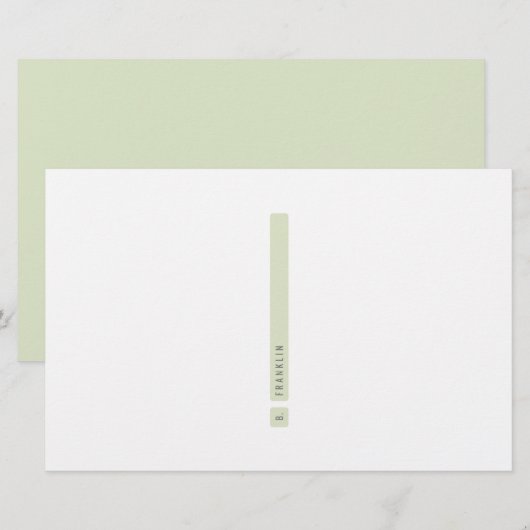 Scheidingsbalk Briefpapier (Voorkant / Achterkant)
