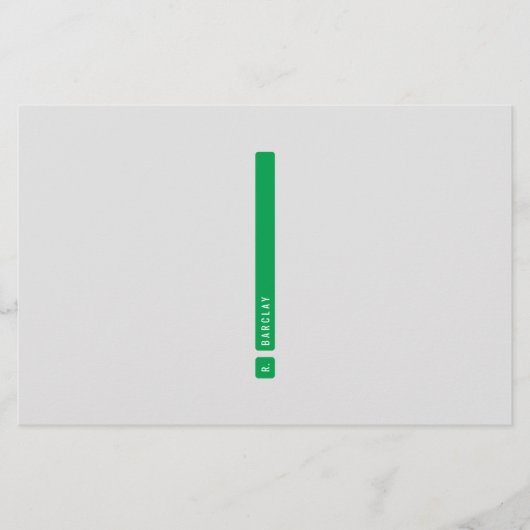 Scheidingsbalk Briefpapier (Voorkant)
