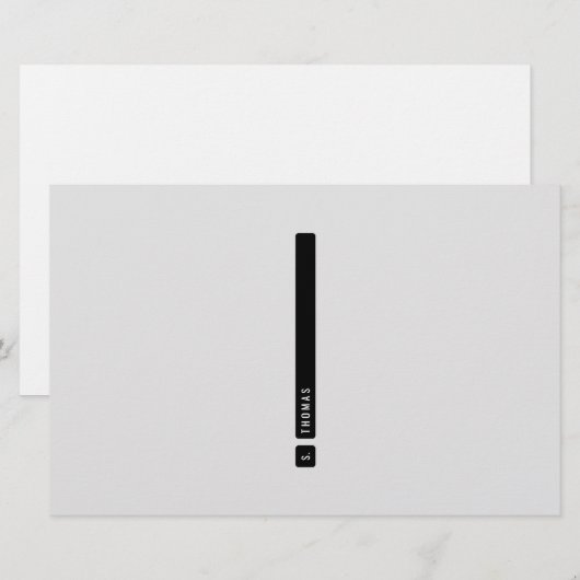 Scheidingsbalk Briefpapier (Voorkant / Achterkant)