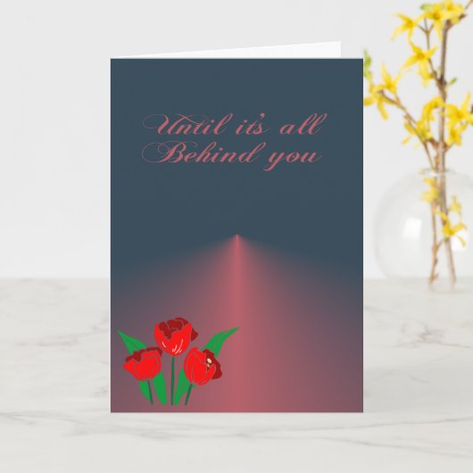 Scheidingsbericht voor getrouwd stel condoleance u kaart (Gele Bloem)