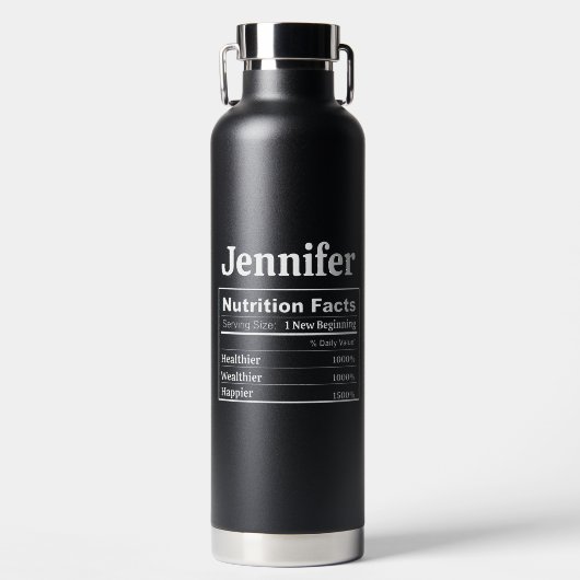 Scheidingscadeau Nieuwe Beginnen Eindelijk Vrij AF Waterfles (Voorkant)
