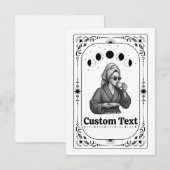 Scheidingsfeest Uitnodiging Tarotkaart Feministisc (Voorkant / Achterkant)