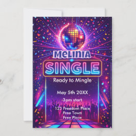Scheidingsfeestje Single en klaar om te feesten Kaart