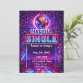 Scheidingsfeestje Single en klaar om te feesten Kaart (Staand voorkant)