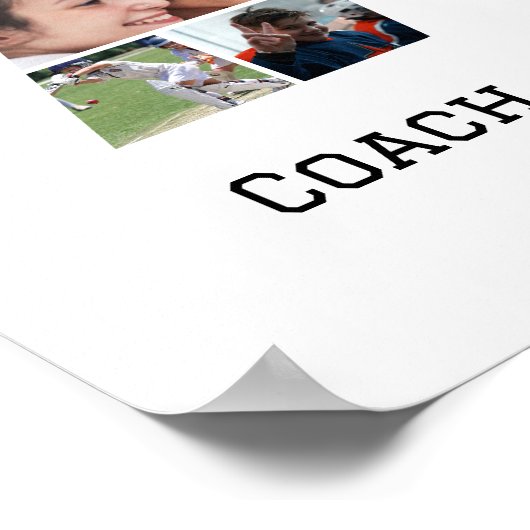 Scheidingsfoto Collage van AT Sporttrainer Poster (Hoek)