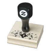 scheidingslijn scheidingslijn vintage 3 rubberstempel (Stempel)