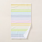Scheidingsstrips voor pasteelregenboog bad handdoek (Handdoek)