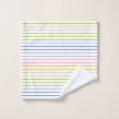 Scheidingsstrips voor pasteelregenboog bad handdoek (Wasdoekje)