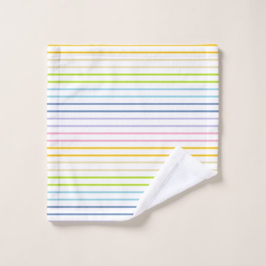 Scheidingsstrips voor pasteelregenboog bad handdoek (Wasdoekje)