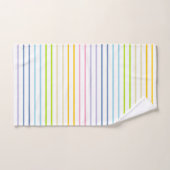 Scheidingsstrips voor pasteelregenboog bad handdoek (Handdoek)