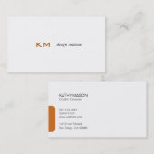 Scheidslijn (gebrande sienna) Tab Visitekaartje (Voorkant / Achterkant)