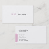 Scheidslijn (roze) Tab Visitekaartje (Voorkant / Achterkant)